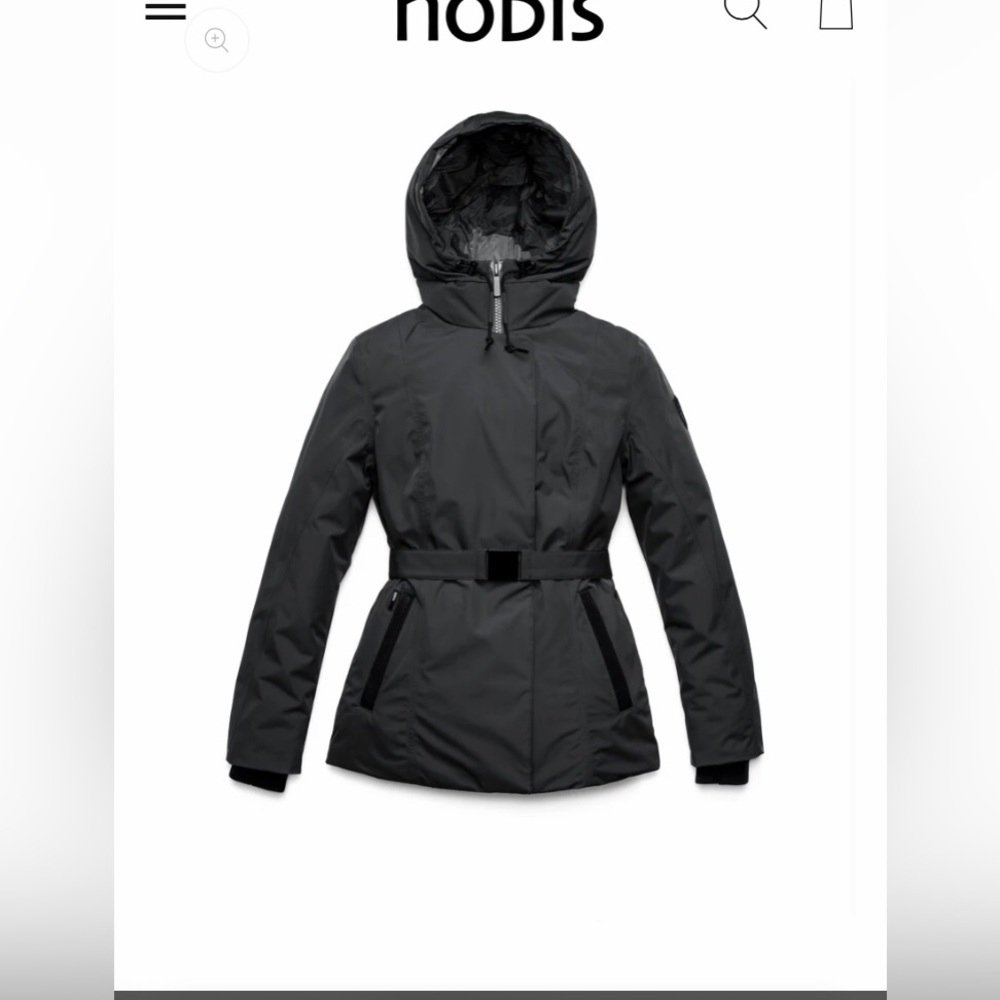 Nobis Shaw Down Belted Performance Coat women small fits like XS
